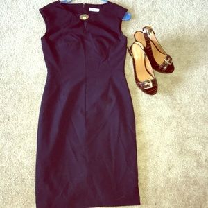 Calvin Klein work dress navy blue